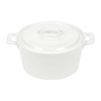 Białe naczynie z pokrywką 750 ml | COSY & TRENDY, 286658