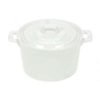 Białe naczynie z pokrywką 200 ml | COSY & TRENDY, 290033