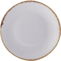 Talerz płytki z porcelany w jasnoszarym kolorze o średnicy 30 cm | FINE DINE, Ashen