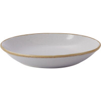Talerz coupe z porcelany w jasnoszarym kolorze o średnicy 26 cm | FINE DINE, Ashen