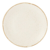 Talerz płytki z porcelany w kremowym kolorze o średnicy 28 cm | PORLAND, Seasons Sand