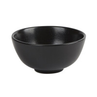Miska z porcelany w czarnym kolorze o średnicy 13 cm | FINE DINE, Coal