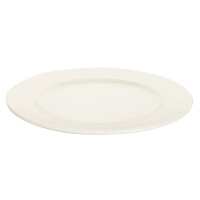 Talerz płytki z kremowej porcelany o średnicy 30 cm | FINE DINE, Crema