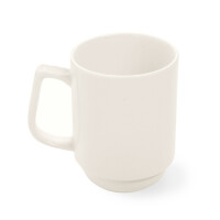 Kubek sztaplowany z kremowej porcelany, 0,25 l | FINE DINE, Crema