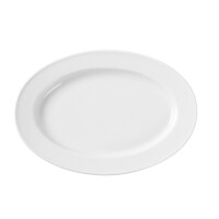 Półmisek owalny z białej porcelany, 39x27 cm | FINE DINE, Bianco