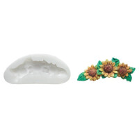 Forma do masy cukrowej SLK 069 – słoneczniki, 95x43 mm | SILIKOMART, Sugarflex Sunflowers