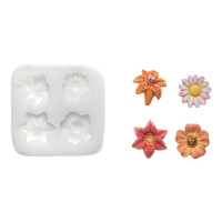 Forma do masy cukrowej SLK 140 – zestaw kwiaty, 23x23 mm | SILIKOMART, Sugarflex Flower