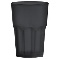 Czarna szklanka z poliwęglanu  350 ml | ONIS, MB-45B