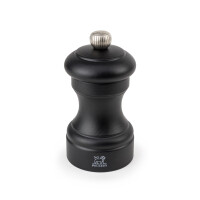 Młynek do pieprzu, drewno bukowe, czarny 10 cm | PEUGEOT, Bistro