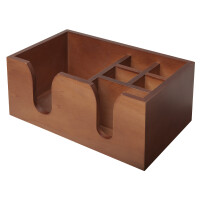 Bar Caddy – pojemnik barmański, drewno orzechowe | BAREQ, Bar Profesional