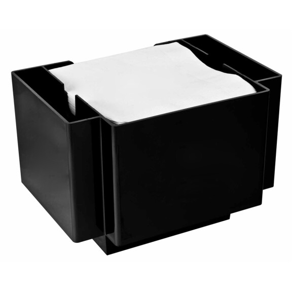 Bar Caddy – pojemnik barmański 3 przegrody, czarny | BAREQ, Bar Profesional