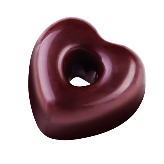 Forma z tritanu do pralin – serce z dziurką 21 szt., 29x30x16 mm, 10 gr - PC55FR | PAVONI, Iconic
