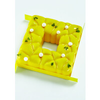 Silikonowa forma do deserów 3D - 150x150x55 mm, 1000 ml - KE037S | PAVONI, Square