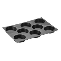 Silikonowa forma do deserów 3D - 600x400 mm, 8 szt., 140x30 mm - PX076 | PAVONI, Pavoflex