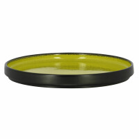Talerz płaski okrągły 27 cm, zielony | RAK, Fire