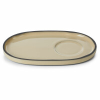 Spodek owalny 18 x 11,1 cm, beżowy | REVOL, Caractere