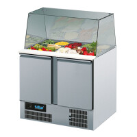 Saladetta GN 1/1 270 l, 950x680x1200 mm z szklaną nadstawką | RILLING, AKT SA795 00EV