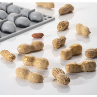 Silikonowa forma do przystawek 24x fistaszek 47x19x16 mm, 7 ml, 300x175 mm - GG014S | PAVONI, Peanut