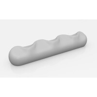 Silikonowa forma do przystawek 10x bagietka 115x24x20 mm, 38 ml, 400x300 mm - PX3204S | PAVONI, Sand