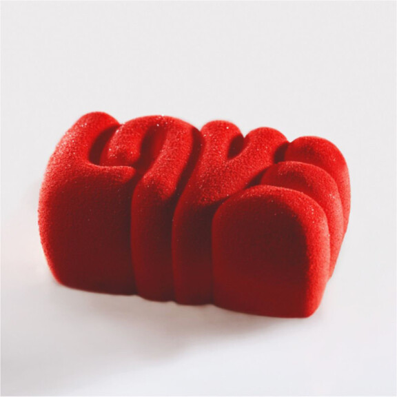 Silikonowa forma do deserów 3D - Love, 166x103x40 mm, 550 ml - KE061S | PAVONI, Lovely
