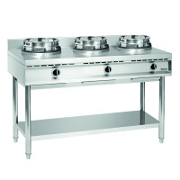 Kuchenka gazowa wok, 3 palniki, 1500x600x960 mm | BARTSCHER, 1053103