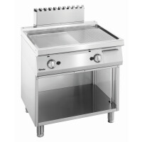 Gazowa płyta grillowa serii 700, gładka i ryflowana 800x700x850 mm | BARTSCHER, 2855051