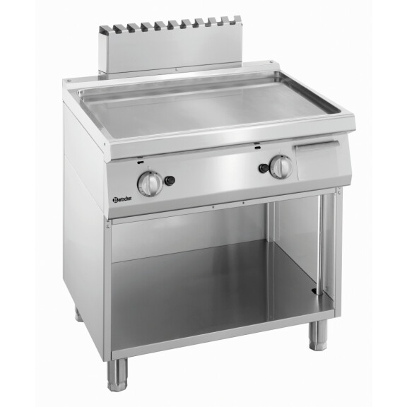 Gazowa płyta grillowa serii 700, gładka 800x700x850 mm | BARTSCHER, 2855081