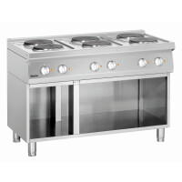 Kuchnia elektryczna serii 700, 1200x700x850 mm, 6 płyt grzewczych | BARTSCHER, 286106