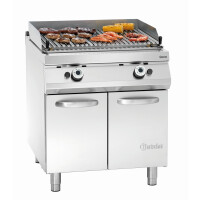 Lawa-grill na gaz z dwoma strefami grzewczymi 800x900x900 mm | BARTSCHER, 2954631