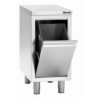 Szafka z koszem na śmieci i rantem 700A1A, 400x700x850 mm | BARTSCHER, 317347