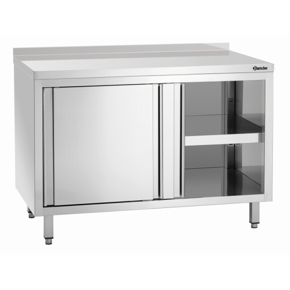 Szafka robocza serii 700 z rantem, 1200x700x850 mm, drzwi przesuwne | BARTSCHER, 338127