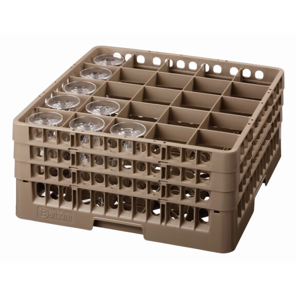 Kosz na szklanki, 25 przegród 500x500x225 mm | BARTSCHER, 5329
