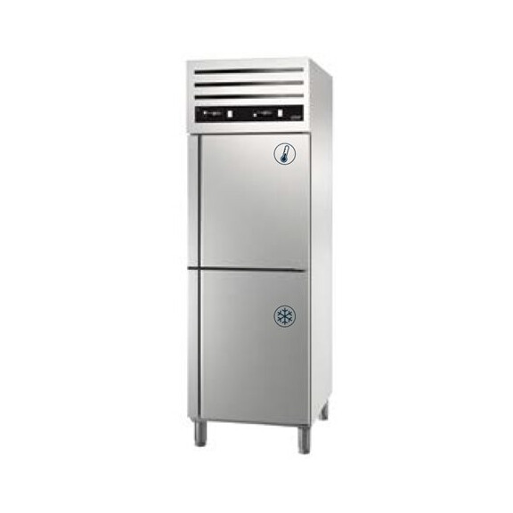 Szafa dwutemperaturowa chłodniczo-mroźnicza 700 l GN 2/1, 2 x drzwi małe, prawe, 653x842x2040 mm, Green Line | ASBER, GCPMZ-702 R