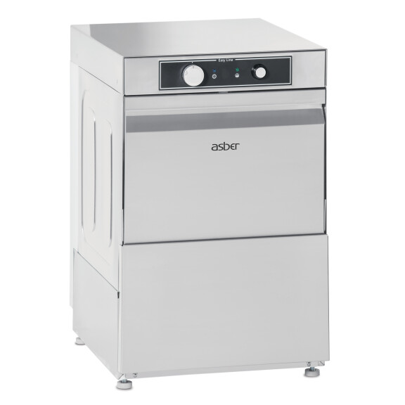 Zmywarka do szkła z pompą spustową, sterowanie elektromechaniczne, kosz: 35x35 cm, 430x475x650 mm, Grand Series, Easy Line | ASBER, GE-350 B