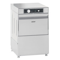 Zmywarka do szkła z dozownikiem i pompą spustową, sterowanie elektromechaniczne, kosz: 35x35 cm, 430x475x650 mm, Grand Series, Easy Line | ASBER, GE-3