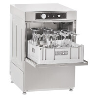 Zmywarka do szkła z pompą spustową, sterowanie elektromechaniczne, kosz: 40x40 cm, 470x520x720 mm, Grand Series, Easy Line | ASBER, GE-400 B