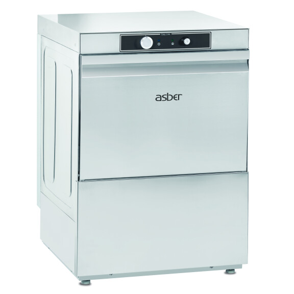 Zmywarka do naczyń z dozownikiem, sterowanie elektromechaniczne, kosz: 50x50 cm, 400V, 600x600x820 mm, Grand Series, Easy Line | ASBER, GE-510 DD