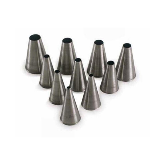 Zestaw 10 tylek - koło  | SILIKOMART, Box 10 tonde/plain tubes