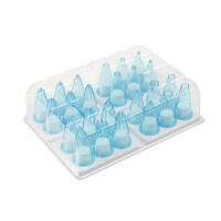 Zestaw tylek cukierniczych z poliwęglanu - 24 szt. | SILIKOMART, Polycarbonate Tips