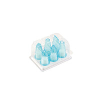 Zestaw tylek cukierniczych z poliwęglanu - 6 szt. | SILIKOMART, Polycarbonate Tips