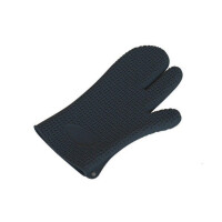 Rękawica silikonowa – czarna, 285x168x20 mm | SILIKOMART, Glove Round Stitch