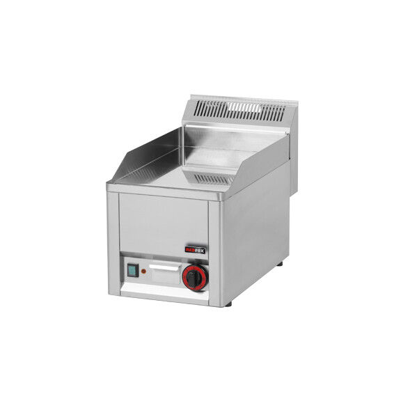 Chromowana płyta grillowa gazowa – gładka, 330x600x290 mm, 4 kW | REDFOX, FTHC 30 GL