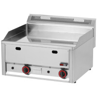 Chromowana płyta grillowa gazowa – gładka, 660x600x290 mm, 8 kW | REDFOX, FTHC 60 GL