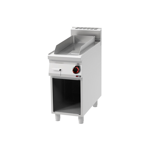 Płyta grillowa elektryczna – ryflowana, 400x900x900 mm, 6 kW | REDFOX, FTR 90/40 E