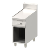 Płyta robocza, moduł neutralny z szufladą 400x900x900 mm | REDFOX, PP 90/40