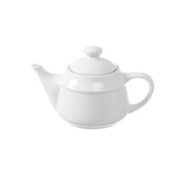 Dzbanek do herbaty z białej porcelany 0,5 l | FINEDINE, Bianco