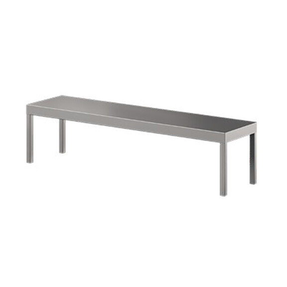Nadstawka ze stali nierdzewnej na stół, pojedyncza 2000x400x300 mm | ASBER, TS-204