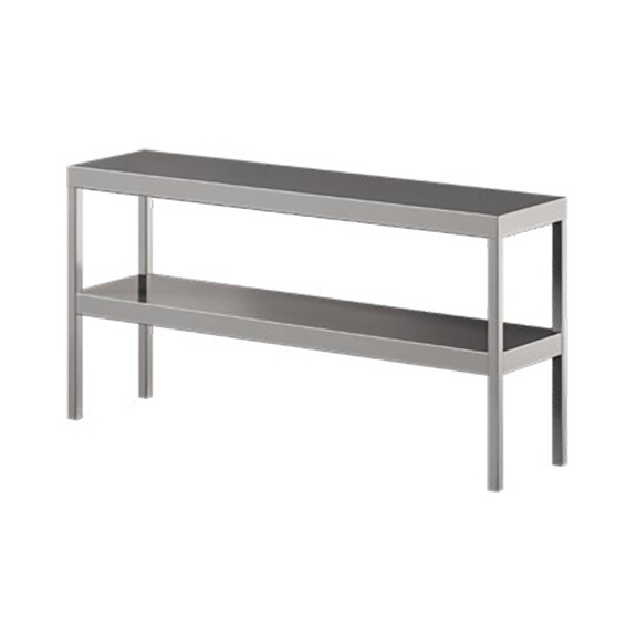Nadstawka ze stali nierdzewnej na stół, podwójna 900x400x600 mm | ASBER, TS2-94