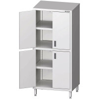 Szafa magazynowa z drzwiami skrzydłowymi i dzieloną komorą 700x600x1800 mm | STALGAST, 981566070