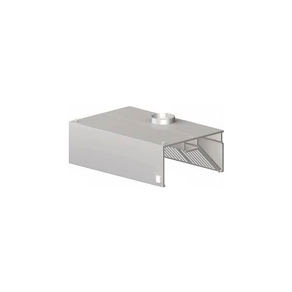 Wyciągowy okap przyścienny - skrzyniowy 3100x600x450 mm | STALGAST, 9820606310